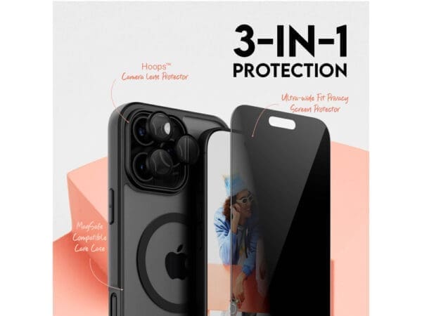 CARE by Panzer Flgship 3in1 Privacy Bndle -iPhone 16 Pro Max - Image 2