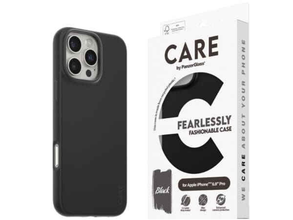 CARE by Panzer Fashion Case -iPhone 16 Pro Max - Black