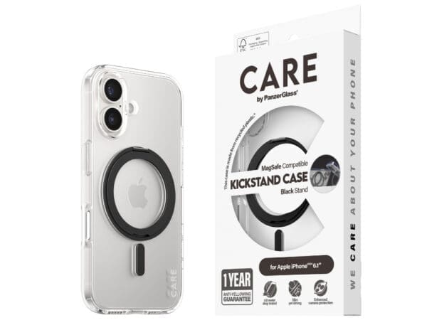 CARE by Panzer Feature (MS&KS) Cse -iPhone 16 - Black