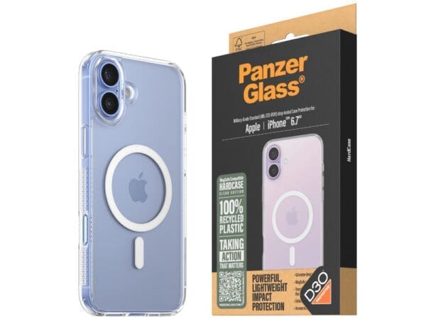 PanzerGlass Hardcase (MS) - iPhone 16 Plus - Clear