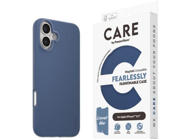 CARE by Panzer Fashion (MS) Case -iPhone 2024 Plus - Blue