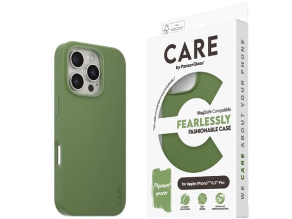 CARE by Panzer Fashion (MS) Case -iPhone 2024 Pro - Grn