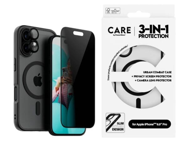 CARE by Panzer Flgship 3in1 Prvcy Bndle -iPhone 16