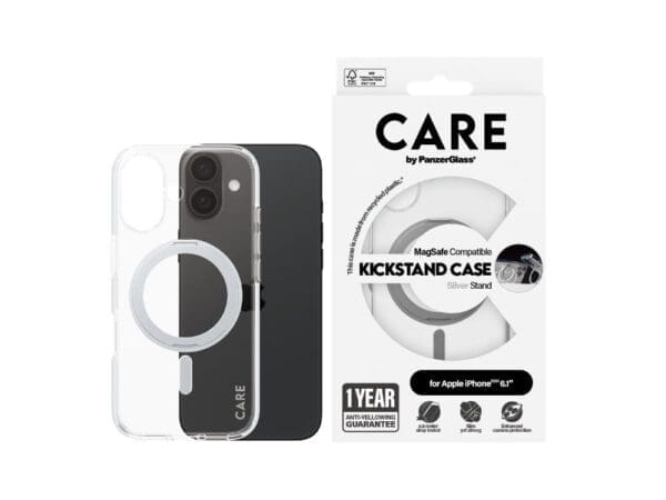 CARE by Panzer Feature (MS&KS) Cse -iPhone 16 - Slvr