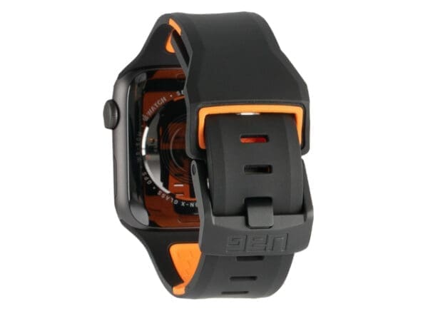 UAG Civilan Strap - Apple Watch (44-46mm) - Black/Orange - Image 2