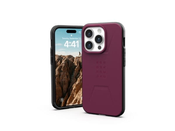 UAG Civilian Magsafe - iPhone 15 Pro - Bordeaux