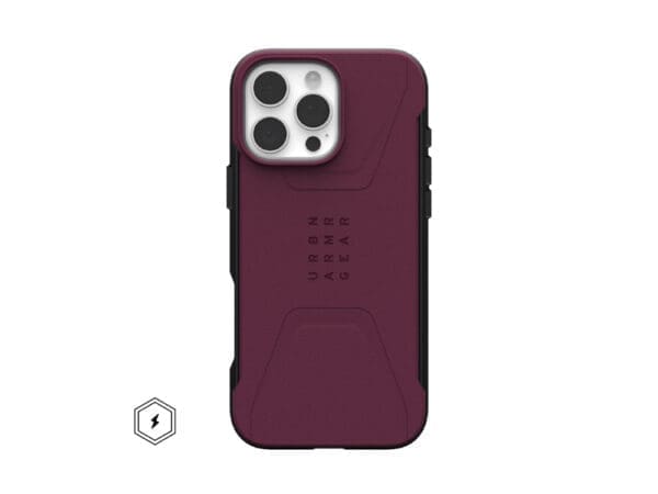 UAG Civilian Magsafe - iPhone 16 Pro - Bordeaux