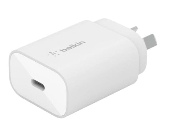 Belkin 25W USB-C Wall Charger w/PPS, USB-C-USB-C Cbl, White - Image 2