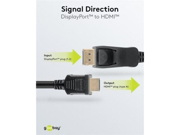 Goobay DisplayPort? 1.2 to HDMI? 1.4 Adapter Cable 5M - Image 3