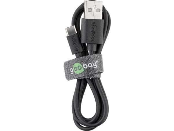 Goobay USB-C? to USB-A Charge & Sync Cable 2M - black - Image 2