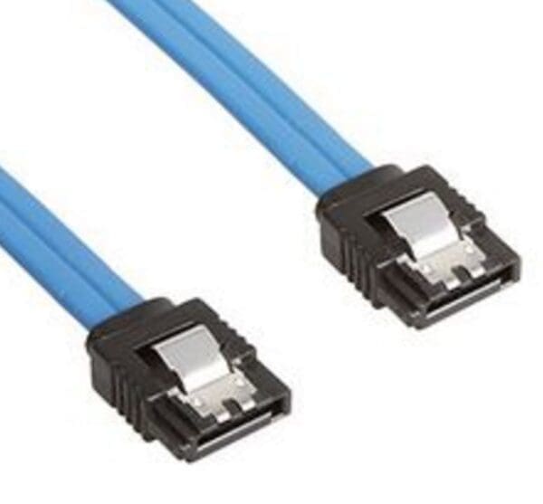 Astrotek SATA 3.0 Data Cable Male to Male Straight 180 to 180 Degree with Metal Lock 26AWG Blue 50cm ~CB8W-FC-5080