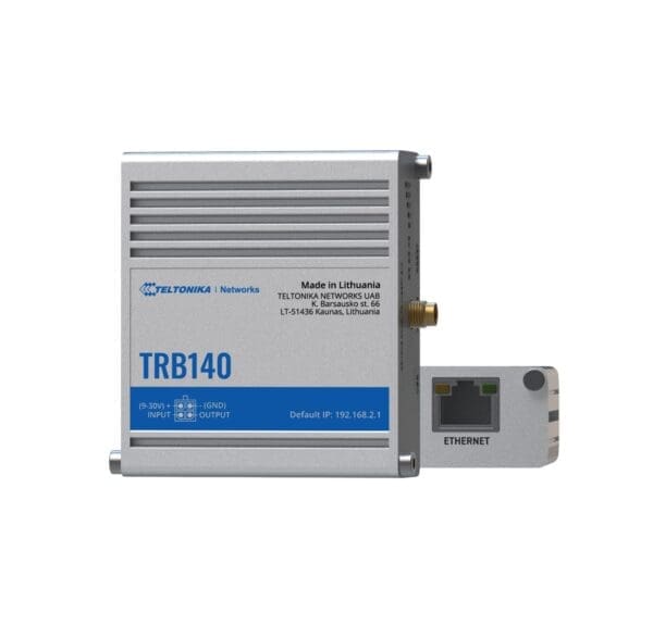 Teltonika TRB140 Industrial Rugged LTE Gateway, 4G/LTE (Cat 4), Compatible with Industrial DNP3 Modbus Communication Protocols, PSU included