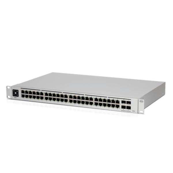 Ubiquiti UniFi 48-Port Managed Gigabit Layer2 Layer3 Switch - 48x Gigabit Ethernet Ports, 4x SFP+ Ports - Touch Display - GEN2, 2Yr Warr