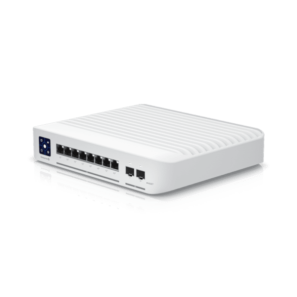 Ubiquiti Switch Enterprise 8-port PoE+ 8x2.5GbE, Ideal For Wi-Fi 6 AP, 2x 10g SFP+ Ports For Uplinks, Managed Layer 3 Switch, 2Yr Warr