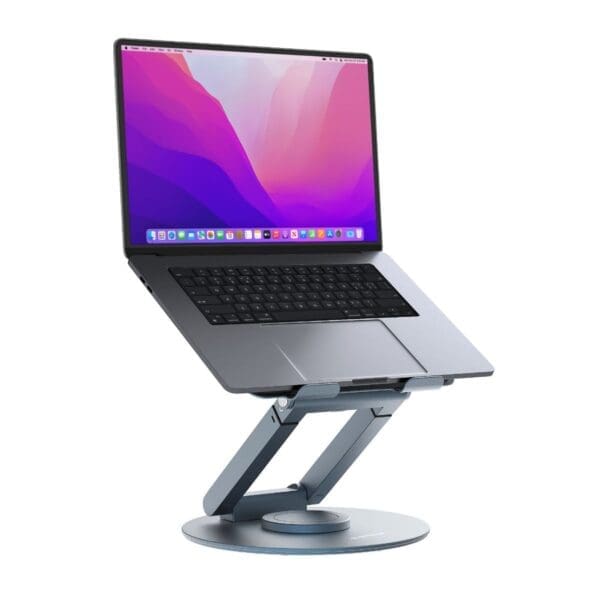 mbeat Stage S9 Rotating Laptop Stand with Telescopic Height Adjustment Material: Aluminium Alloy Device Weight: Max. 20kg otation Angles: 360°