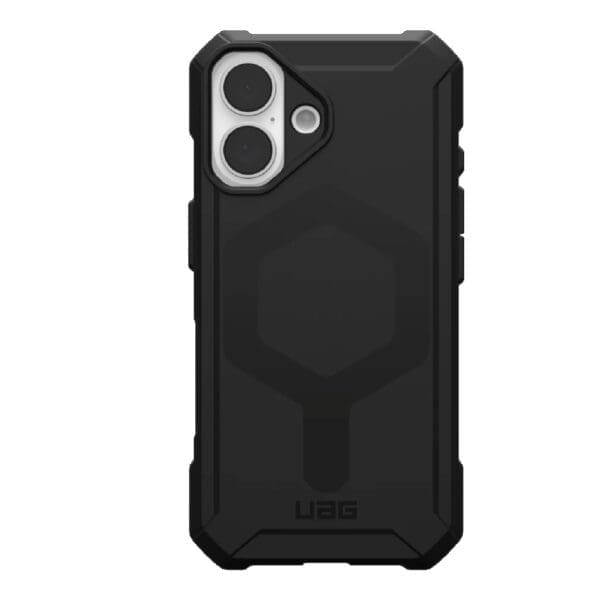 UAG Essential Armor MagSafe Apple iPhone 16 (6.1") Rugged Case - Black (114450114040), 15ft. Drop Protection (4.6M), 10 Years Warranty