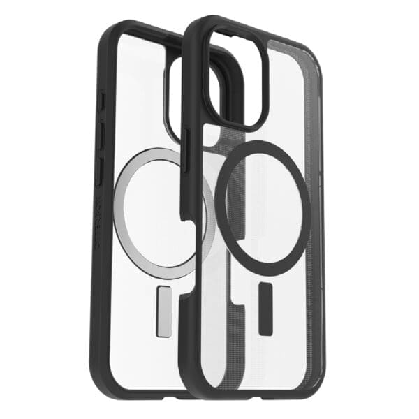 OtterBox React MagSafe Apple iPhone 16 Pro (6.3") Case Clear/Black -(77-96251),DROP+ Military Standard,Hard case with Soft Grip Edges,7 Years Warranty