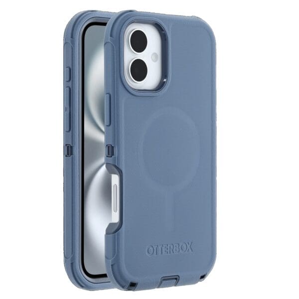 OtterBox Defender MagSafe Apple iPhone 16 Plus (6.7") Case Baby Blue Jeans - (77-95946),DROP+ 7X Military Standard,Tri-Layer, 7 Years Warranty