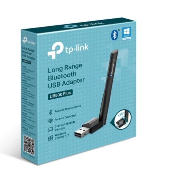 TP-Link UB500 Plus Long Range Bluetooth USB Adapter, USB 2.0, 1*External Antenna