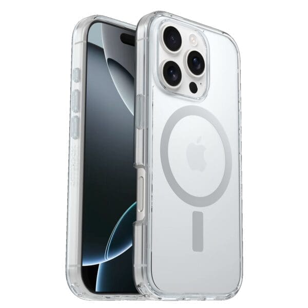 OtterBox Symmetry Clear MagSafe Apple iPhone 16 Pro Max (6.9") Case Clear - (77-96417), Antimicrobial, DROP+ 3X Military Standard, 7 Years Warranty