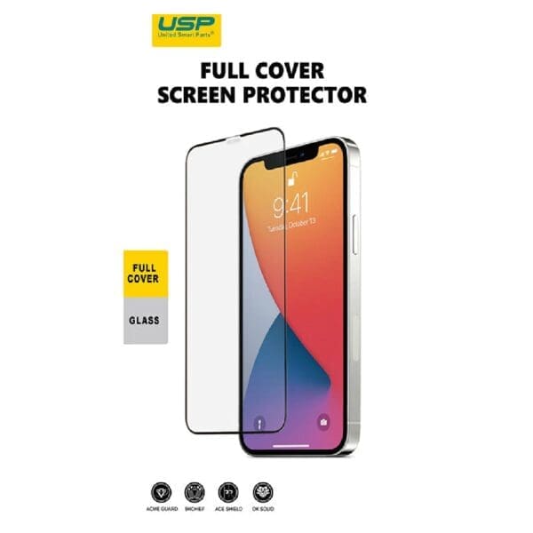 USP Apple iPhone 16 Pro Max (6.9") Tempered Glass Screen Protector : Full Coverage, 9H Hardness, Bubble-free, Anti-fingerprint