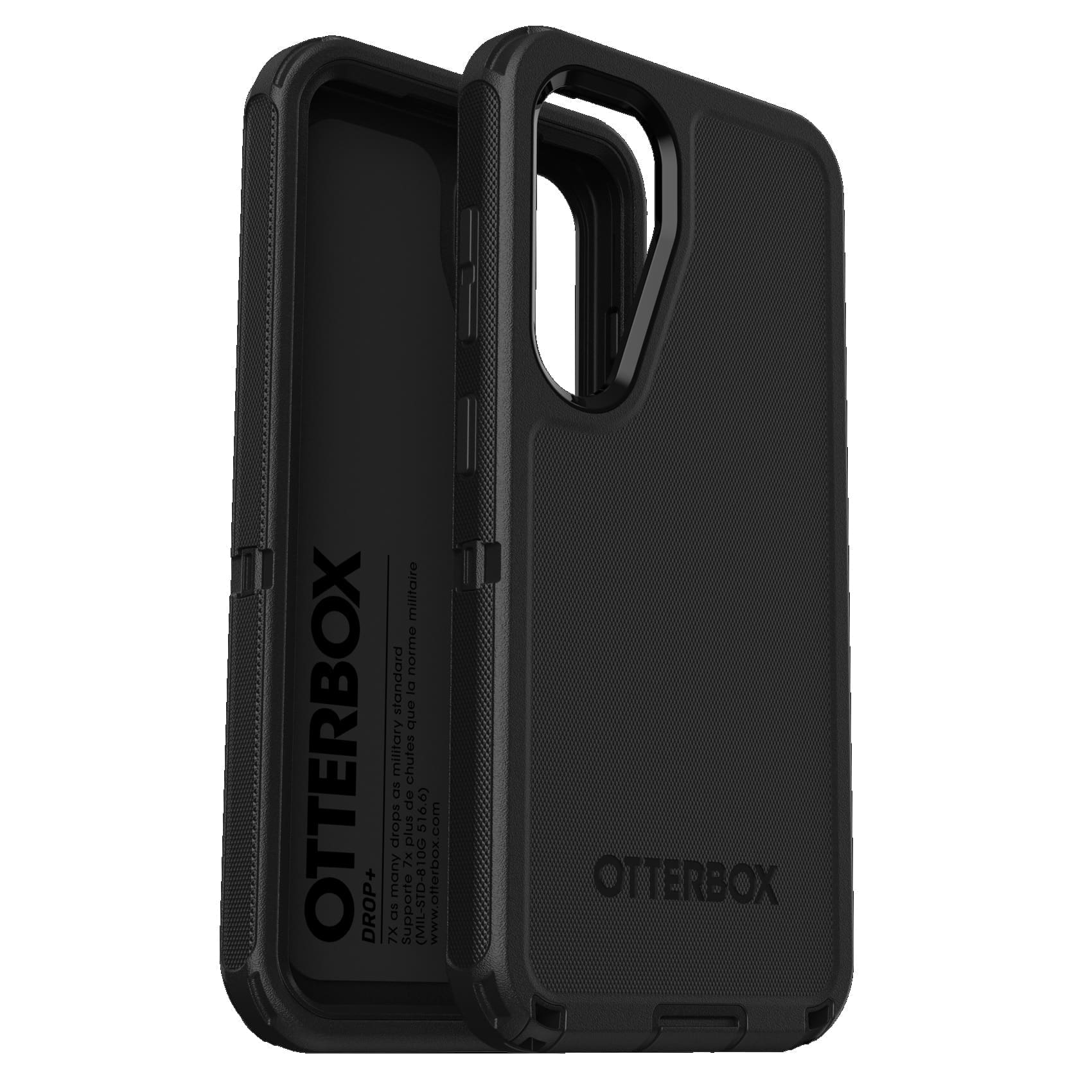 OtterBox Defender Samsung Galaxy S25 5G / Galaxy S24 5G (6.2") Case Black - (77-97334), DROP+ 7X Military Standard, 7 Years Warranty