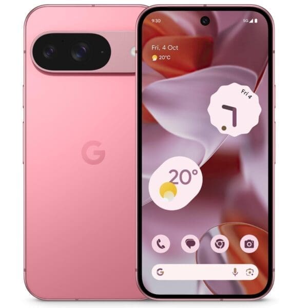 Google Pixel 9 5G 128GB - Peony (GA05841-CA),*AU STOCK*, 6.3" , OLED, 120Hz, 12GB/128GB, 50MP/10.5MP, Dual Sim + eSIM, 4700mAh, 2 Years Warranty
