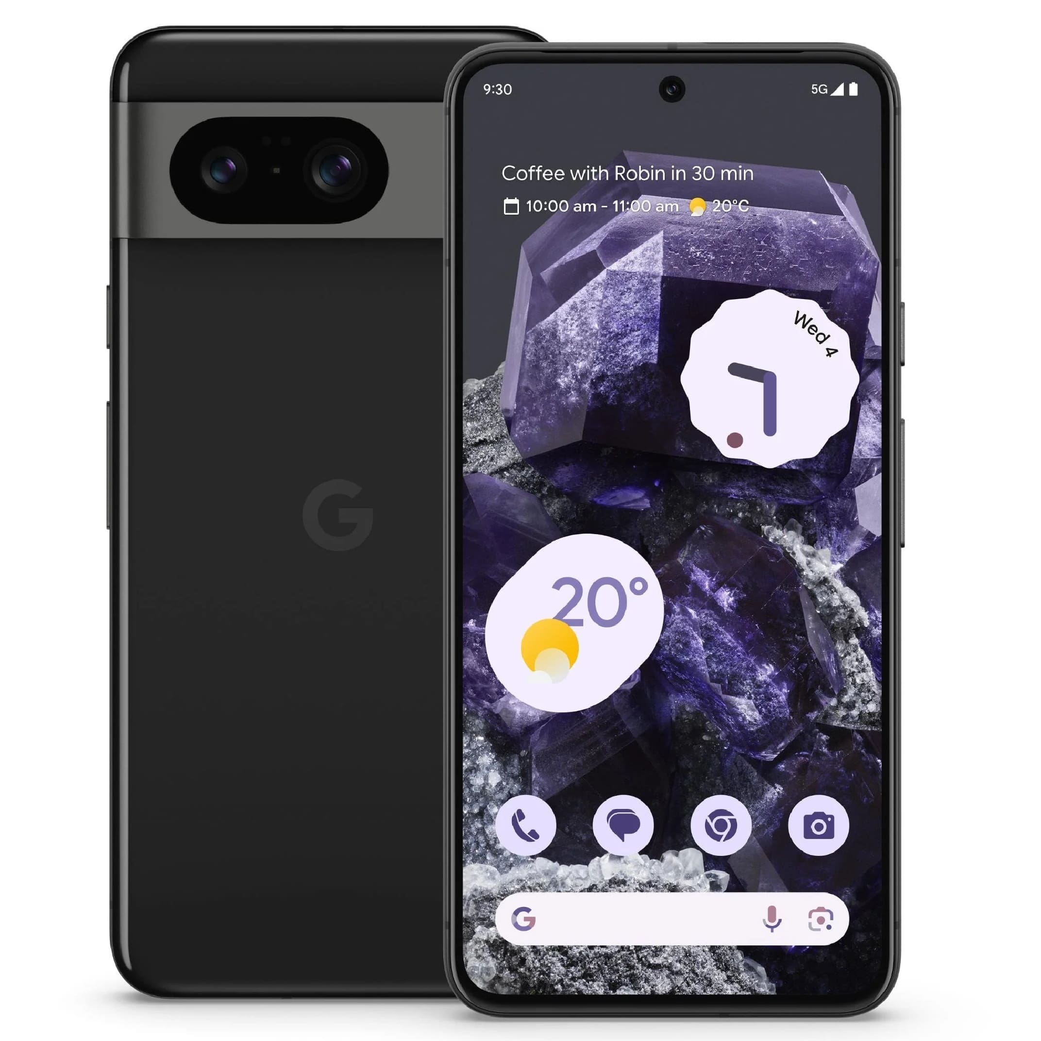 Google Pixel 8 5G 256GB - Obsidian (GA04833-AU)*AU STOCK*, 6.2",OLED, 120Hz, 8GB/256GB, 50MP/10.5MP, Single+ eSIM, 4575mAh, 2 Years Warranty