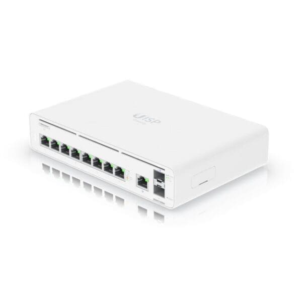 Ubiquiti UISP Host Console,Integrated Switch Multi-gigabit Ethernet Gateway, (9) GbE RJ45 ports, (2) 10G SFP+ ports, Up 8,500 Mbps,