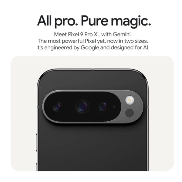 Google Pixel 9 Pro XL 5G 512GB - Obsidian (GA05986-CA)*AU STOCK*,6.8",OLED, 120Hz, 16GB/512GB, 50MP/42MP, Single SIM + eSIM, 5060mAh, 2 Years Warranty - Image 3