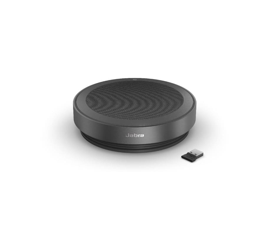 Jabra Speak2 75 w. Link 380a MS USB-A Link-USB-A and USB-C Integrated Cable USB Bluetooth Speakerphone, 32 Hours of Wireless Use