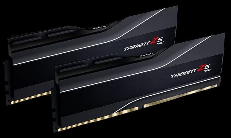 G.SKILL F5-6000J3038F16GX2-TZ5N 32GB (2 x 16GB)/ DDR5 6000 MT/s/ Timings 30-38-38-96/ Voltage 1.35V/ TZ5 Neo/AMD EXPO