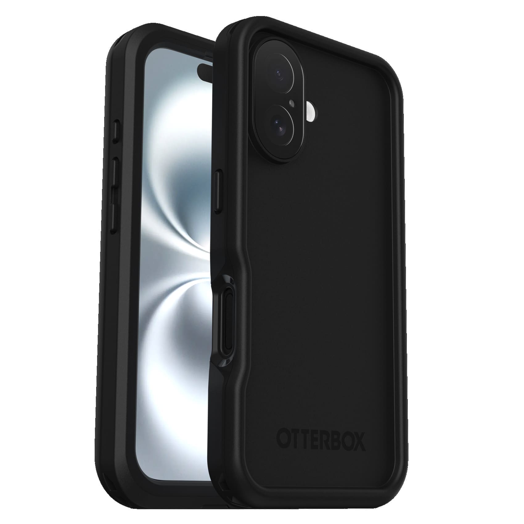OtterBox FRE MagSafe Apple iPhone 16 (6.1") Case Black - (77-96144), DROP+ 5X Military Standard,2M IP68,Built-In Screen Protector, 7 Years Warranty