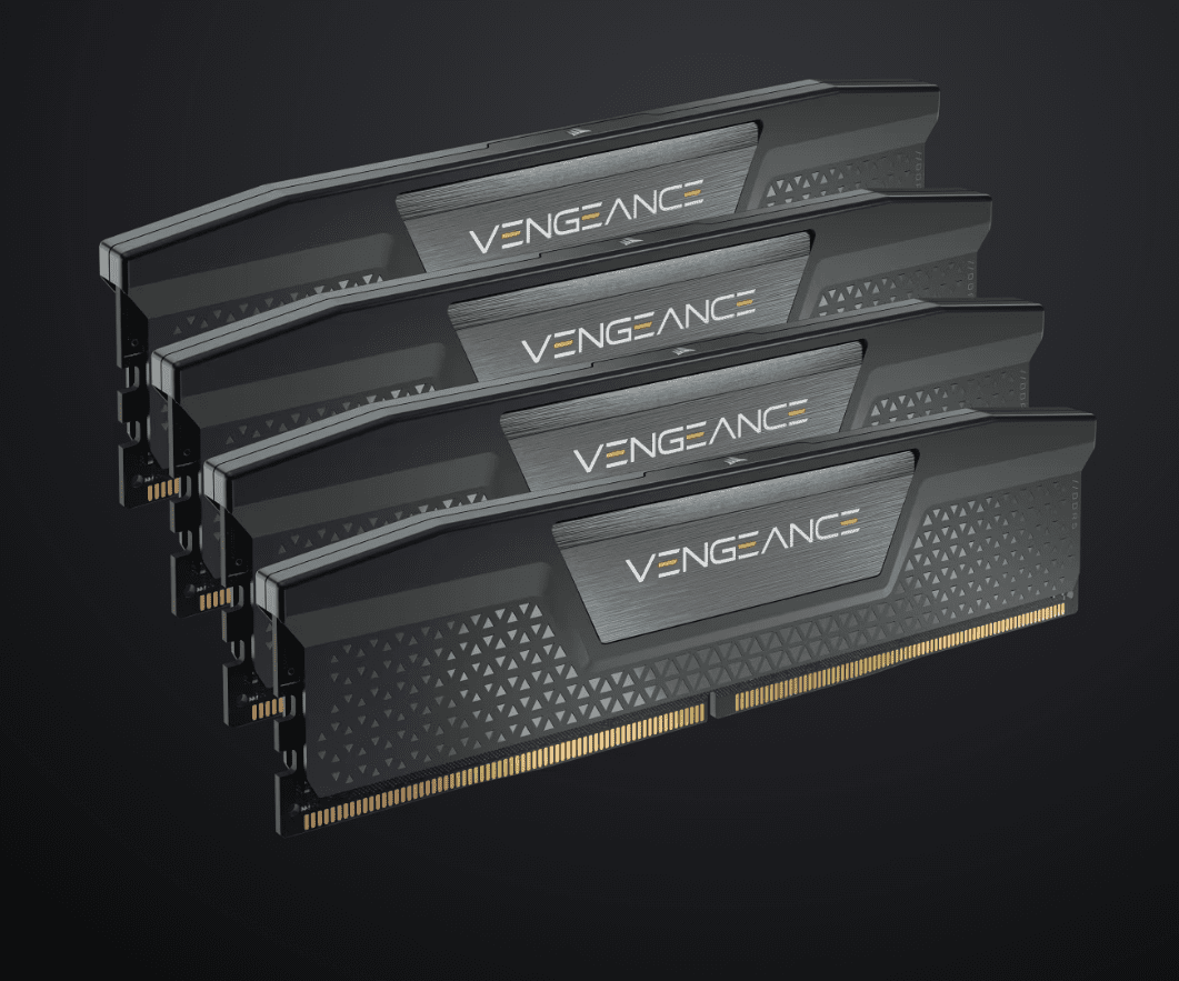 Corsair Vengeance RGB 192GB (4x48GB) DDR5 DRAM 5200MT/s CL38 Memory Kit — Black optimized for Intel® motherboards