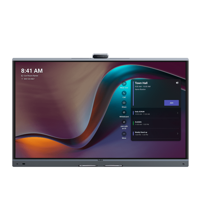 Yealink MB65Pro-A02 65'' MeetingBoard Microsoft Teams on Android, Triple-eye Camera System (3*50MP), Floorstand Wallmount not included, Android 13.