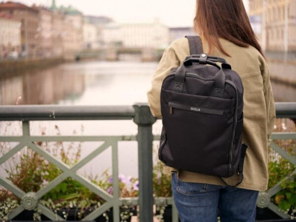 GOLLA Backpack Orion Nylon and PU 15.6" Black - Image 3