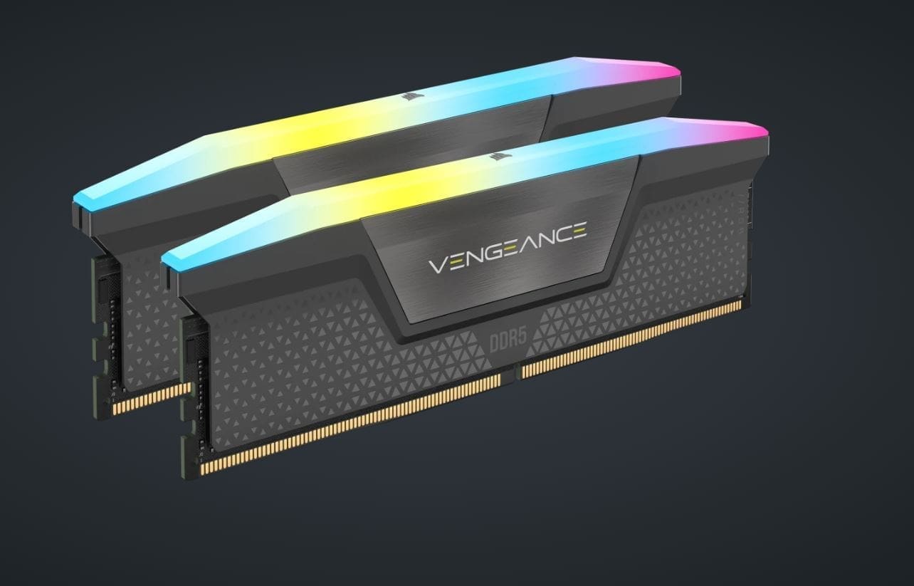 Corsair Vengeance RGB 32GB (2x16GB) DDR5 DRAM 6000MT/s CL36 AMD EXPO Intel XMP Memory Kit