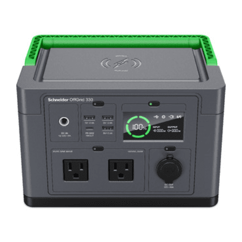 APC OffGrid Portable Power Station 330, 230V, 332Wh Lithium-ion, LCD, 2 AS3112 Australian outlets, Sinewave, 3 USB-A, 1 USB-C, Wireless Charger