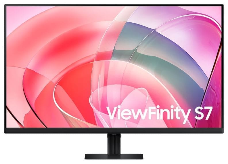 Samsung ViewFinity S7 27" 4K UHD IPS Monitor 3840x2160 16:9 5ms PiP HDR10 DP HDMI USB-A Tilt VESA Eye Saver Mode Flicker Free Black 3YR WTY
