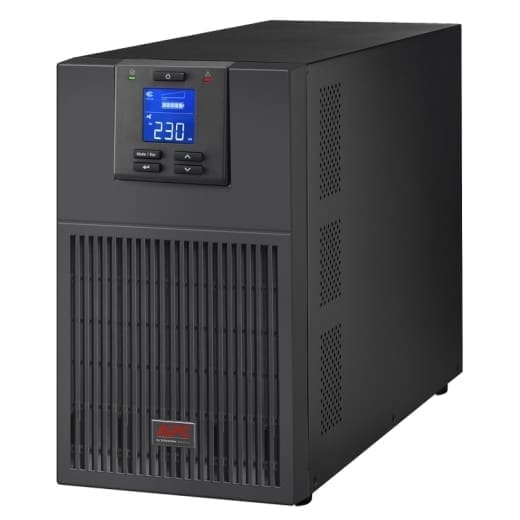 APC Easy UPS 3000VA/2400W Online UPS, Tower Form Factor, 230V/16A Input, 1x IEC C19 6x IEC C13 Outlets, Lead Acid Battery