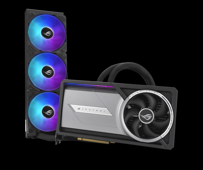 ASUS nVidia GeForce ROG-ASTRAL-LC-RTX5090-O32G-GAMING 32GB GDDR7 2580MHz Boost 28Gbps 512-bit Digital Max Res 7680 x 4320