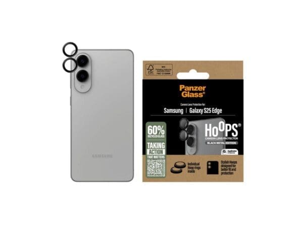 PanzerGlass Hoops Lens Protector- Samsung GS25 Edge - Black