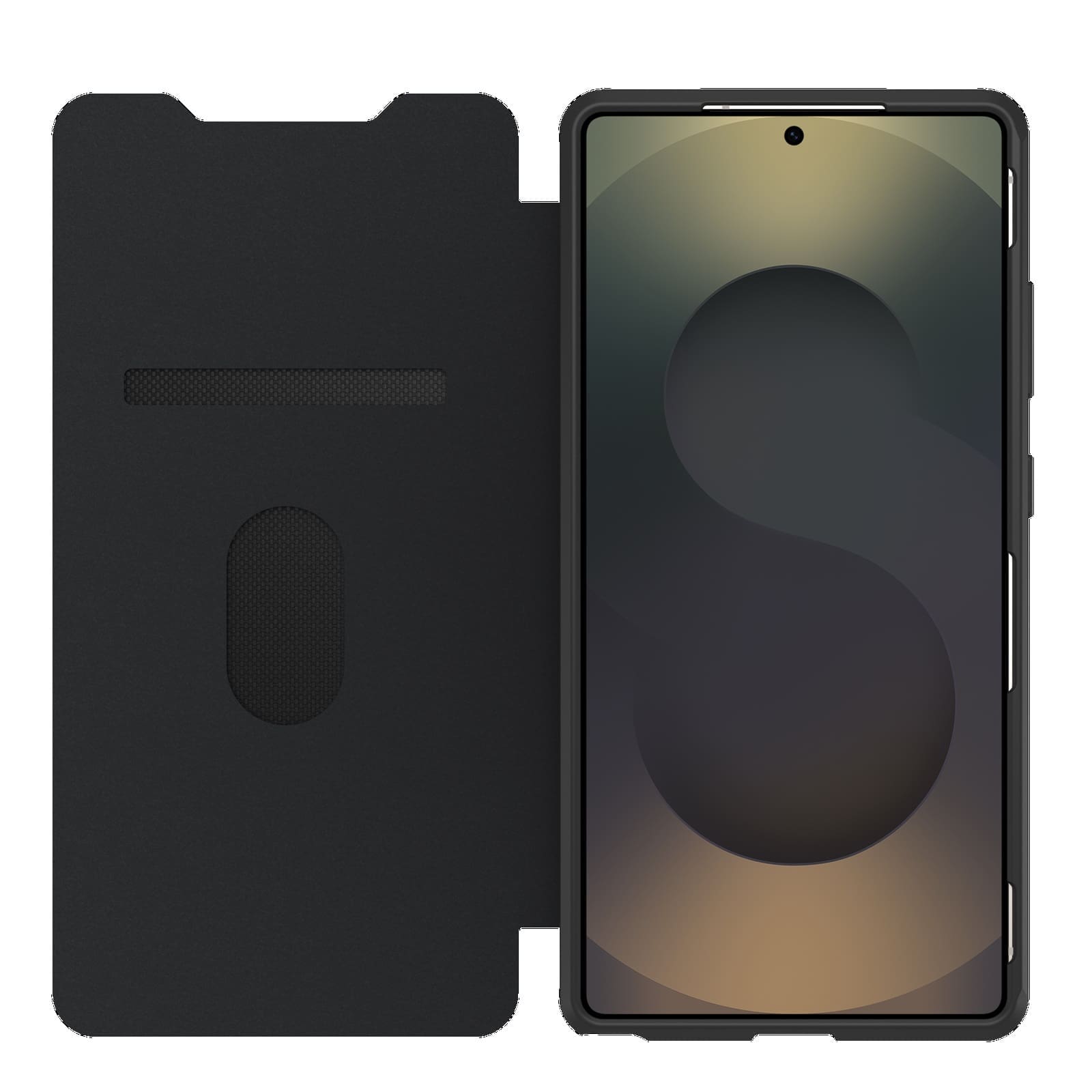 OtterBox React Folio Samsung Galaxy S25 Ultra 5G (6.9") Case Black Crystal (Clear/Black) - (77-97833), DROP+ Military Standard,7 Years Warranty