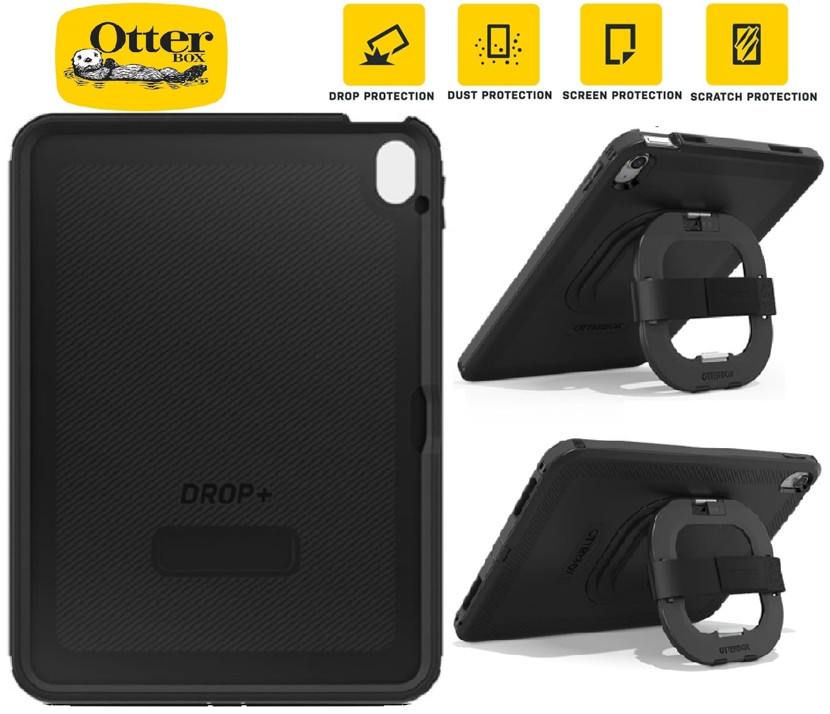 OtterBox Defender Apple iPad (11.0") 11th Gen (A16) / iPad 10th Gen (10.9") Case Black-No Retail Packaging-(77-90431),7 Years Warranty
