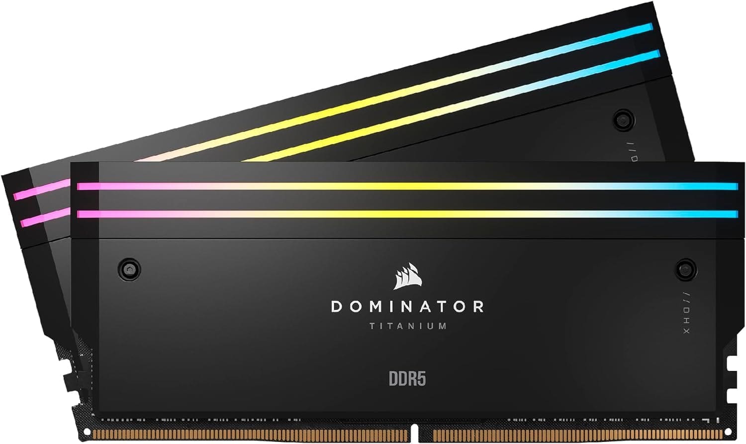 Corsair Dominator Titanium RGB 32GB (2x16GB) DDR5 DRAM 7000MT/s CL34 Intel XMP Memory Kit — Black