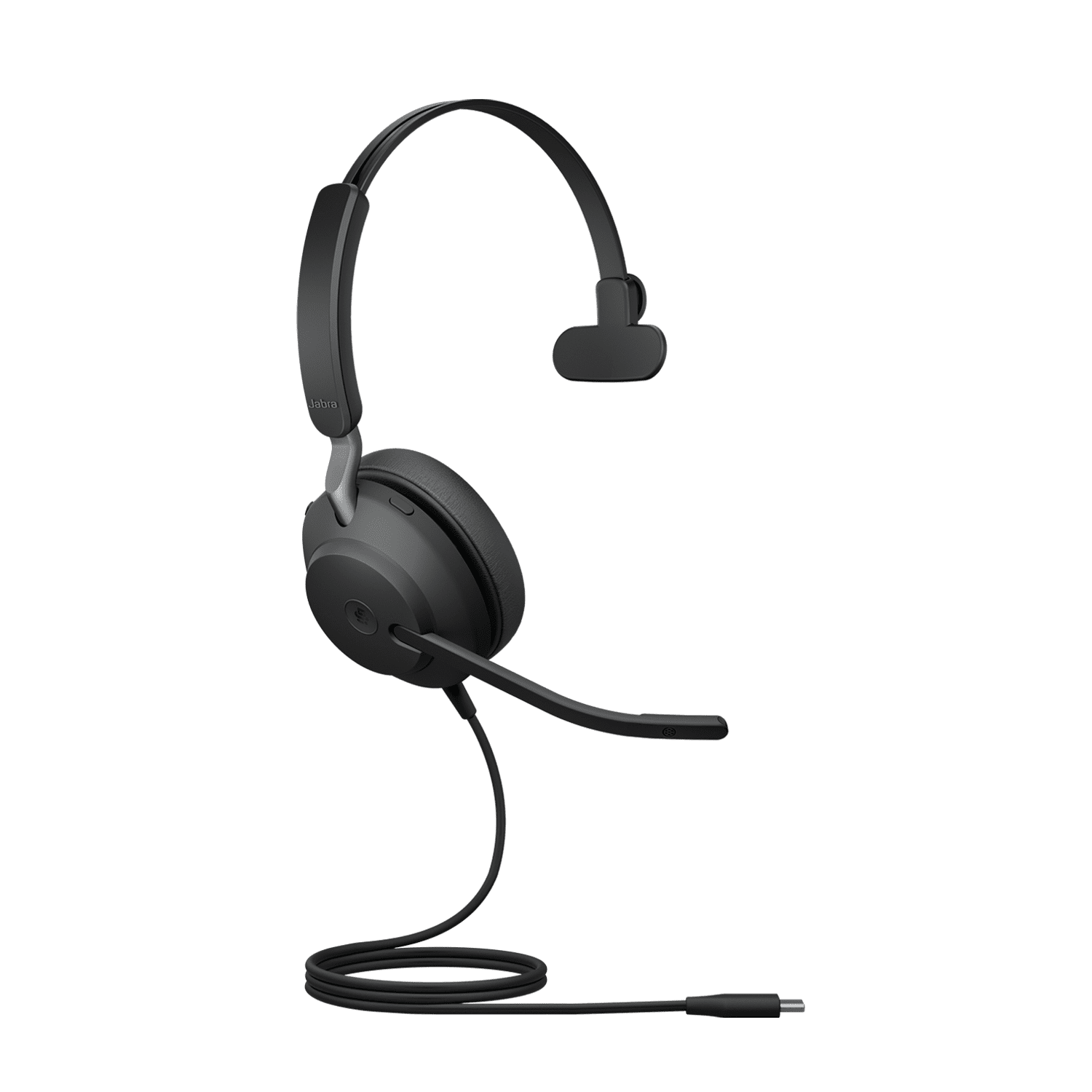 Jabra Evolve2 40 SE Wired USB-C MS Mono Headset, 360° BusyLight, Noise Isolationg Ear Cushions, 2Yr Warranty, Plug-and-play