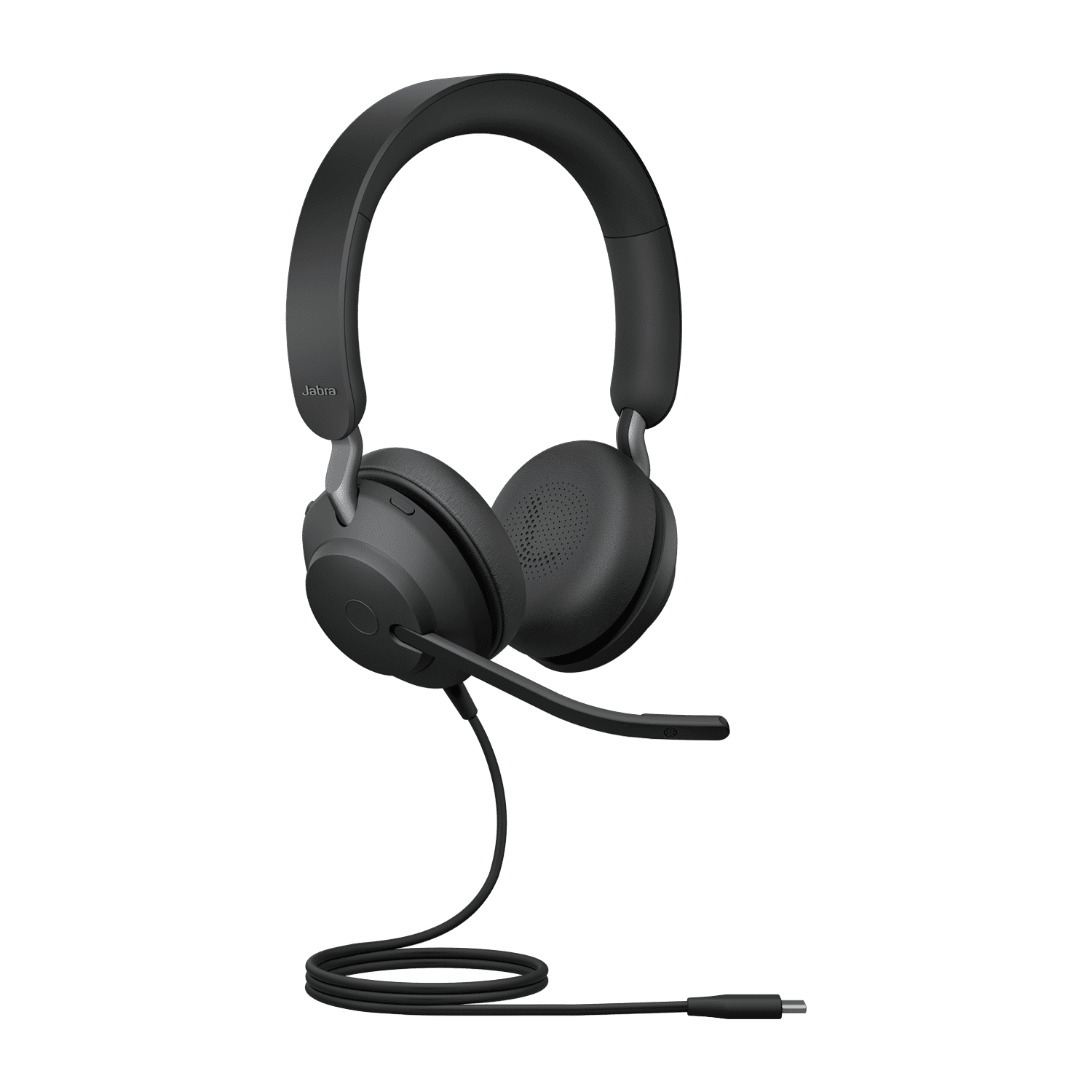 Jabra Evolve2 40 SE Wired USB-C UC Stereo Headset, 360° BusyLight, Noise Isolationg Ear Cushions, 2Yr Warranty, Plug-and-play, 3-Microphone Technology