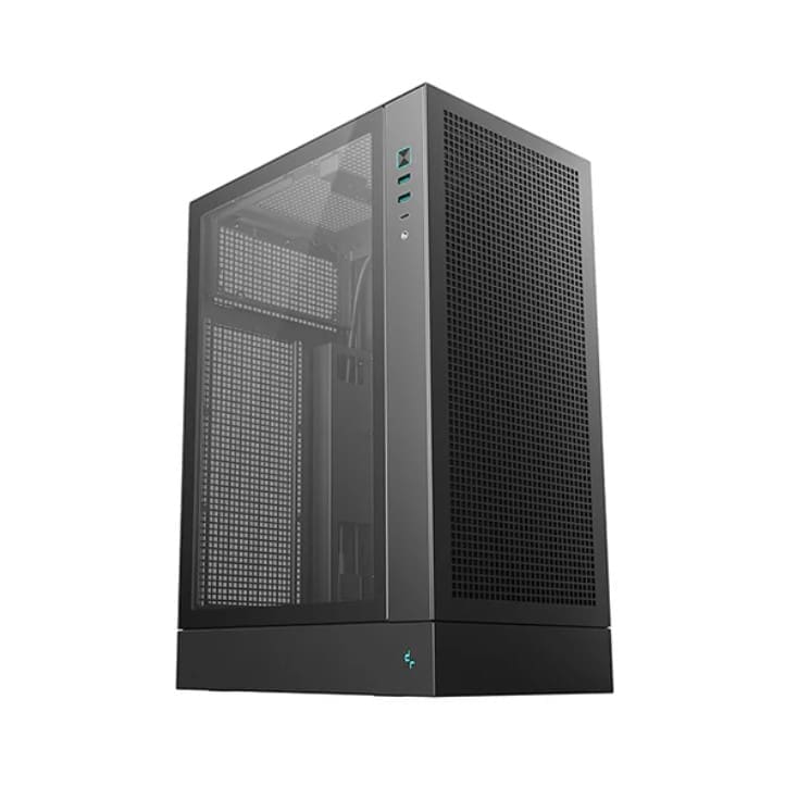 DeepCool CH170 PLUS Vertical Micro-ATX Compact Case, USB3.0×2, Gen2 Type-C x1, Audio/Mic×1