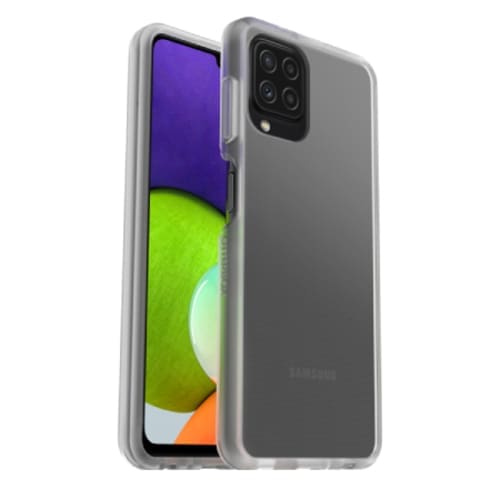 OtterBox React Samsung Galaxy A22 4G (6.4") Case Clear - (77-82989), Antimicrobial,DROP+ Military Standard,Raised Edges, 7 Years Warranty