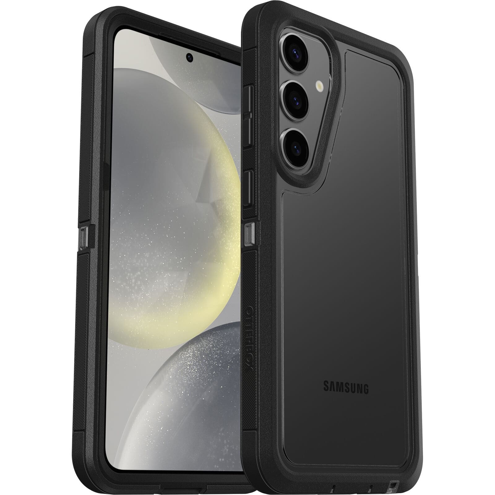 OtterBox Defender XT Clear Samsung Galaxy S24+ 5G (6.7") Case Clear/Black - (77-94721),DROP+ 5X Military Standard,Port Covers, 7 Years Warranty